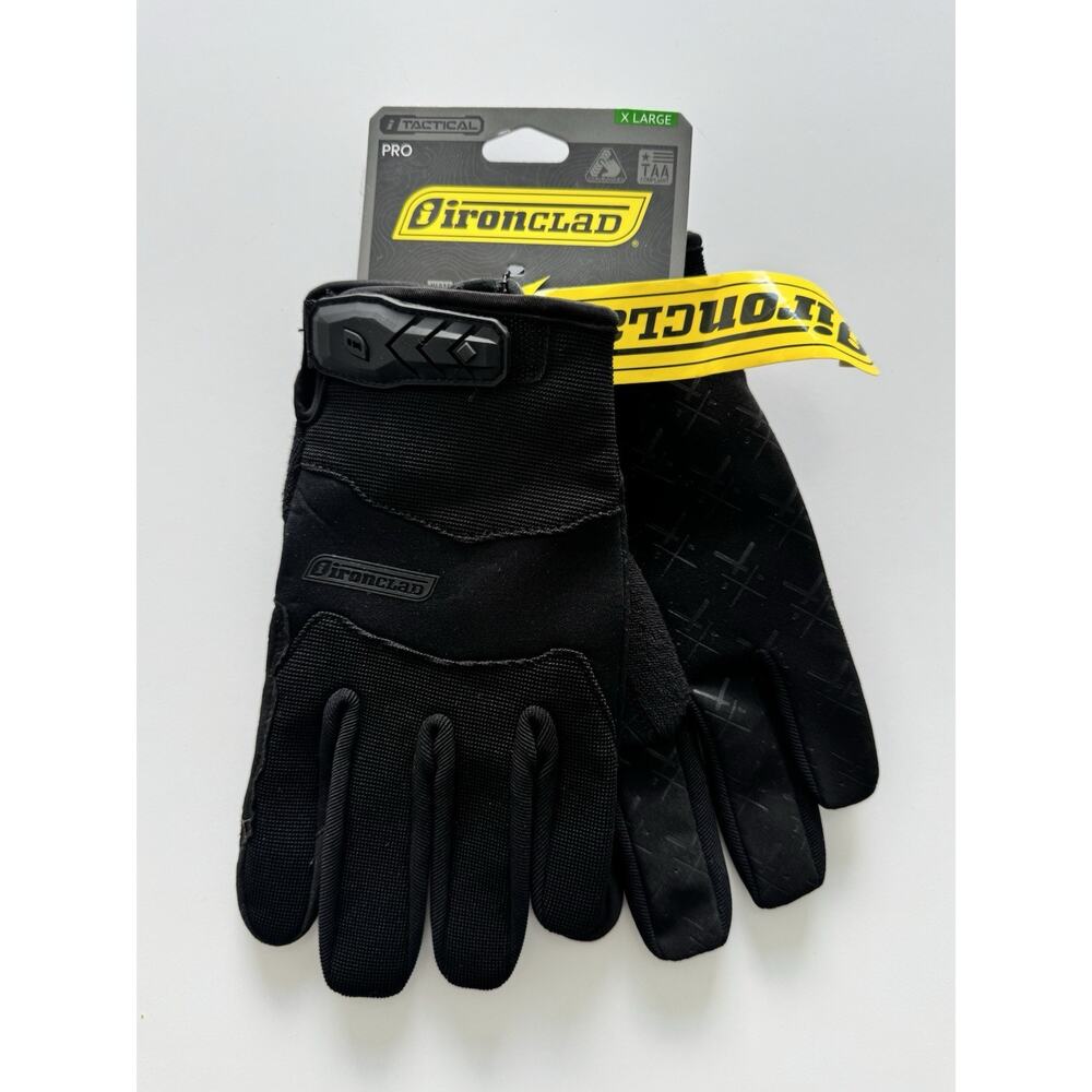 IronClad Pro Command Tactical Impact Black Gloves - Select Size XL